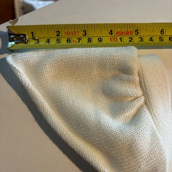 Anthropologie Womens Knit Tank Top Small Ribbed Cream Button Flutter Sleeved - Picture 7 of 8